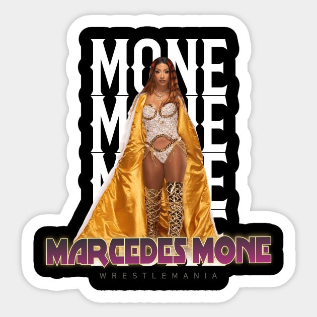 Wrestle Star marcedes mone Sticker by cokistick